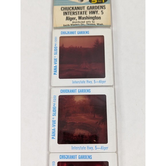 Vintage GAF Pana-Vue Slides Chuckanut Gardens Alger Washington Lot of 5 PV125 - Picture 5 of 10